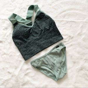 PINK | NWT Seamless Longline Bralette and Bikini Undie